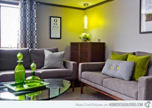 Decorating with gray and spring green
