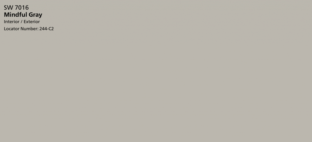 Sherwin-Williams Mindful Gray color swatch