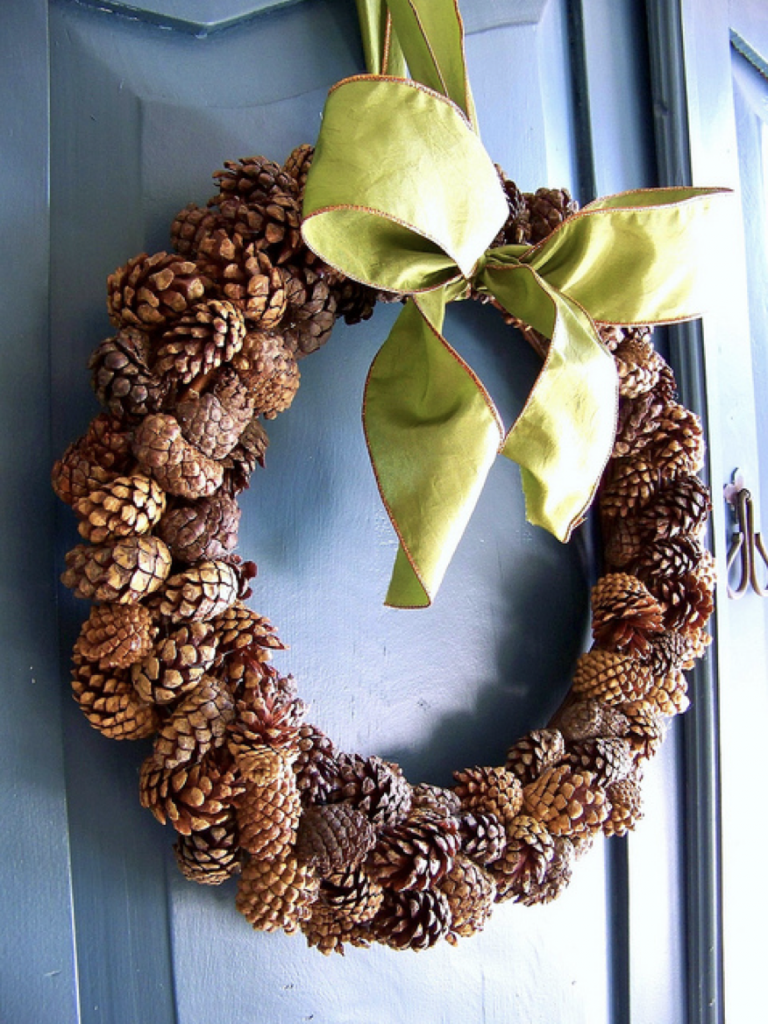 Scented Pinecone Fall Wreath