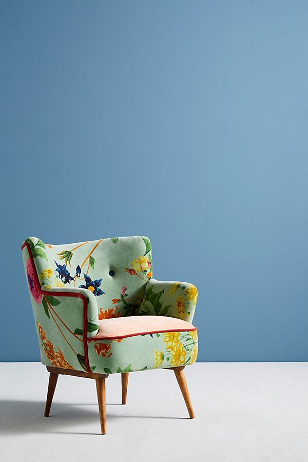 Floral print chair from anthropologie.com