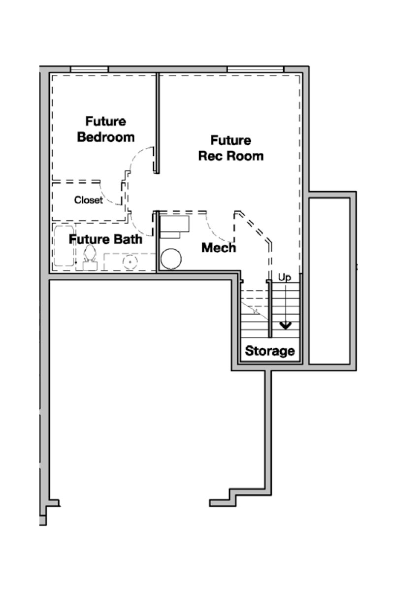 Rockwell Townhome End Unit Floorplan in Salt Lake, UT