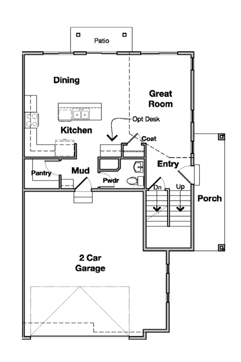Rockwell Townhome End Unit Floorplan in Salt Lake, UT
