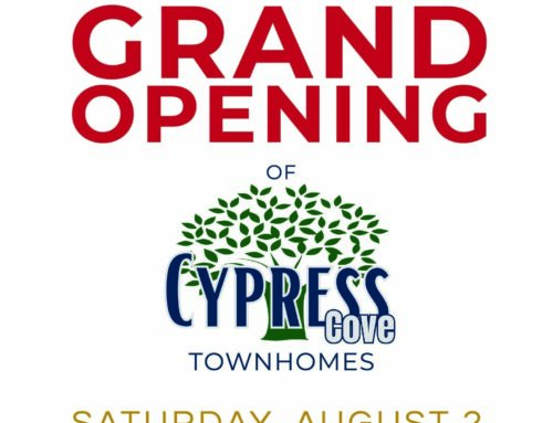 Cypress Cove Grand Opening Saturday, August 2!